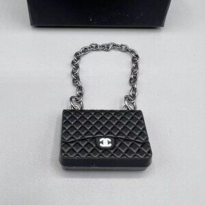Black Quilted Chain Bag